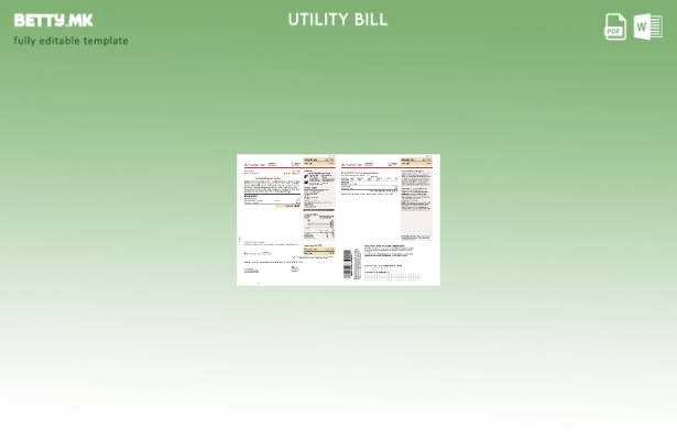 Шаблон за страници за сметки за комунални услуги во САД Мисисипи во модерен стил